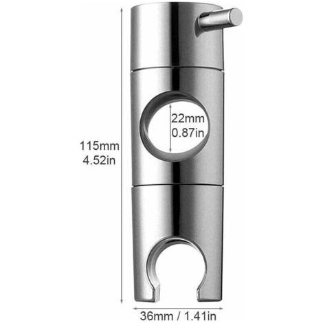QORVA-Support de pommeau de douche, support de pommeau de douche, rail de colonne montante de douche de remplacement pour supports de pommeau de douche, barre coulissante de support de pommeau de douc (1/3)