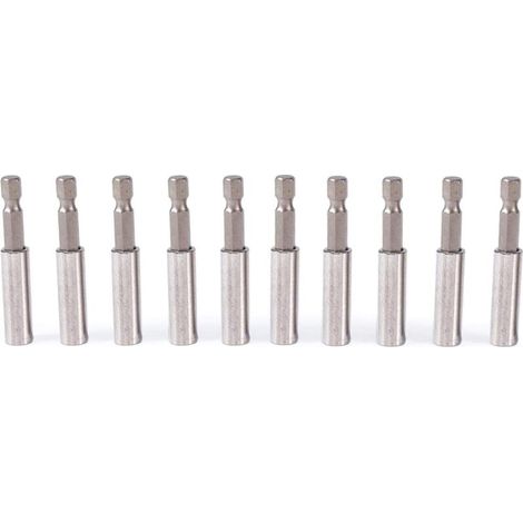 Porte embout visseuse, 10pcs Porte Embout Magnetique, porte embout visseuse aimanté, porte-embouts de tournevis magnétiques pour perceuse, tournevis, 60mm (1/5)