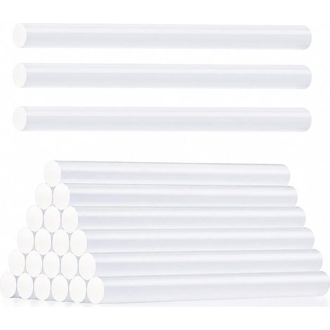 21 Pcs Baton de Colle pour Pistolet 11mm x 200mm, Transparents (1/5)