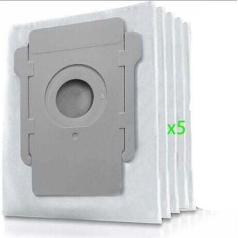 Sac à poussière Irobot Roomba i7, sac à poussière de remplacement 5 pièces pour aspirateur iRobot Roomba i7 i7+ / i7 Plus E5 E6 E7 S9 S9+ (accessoires non d'origine)