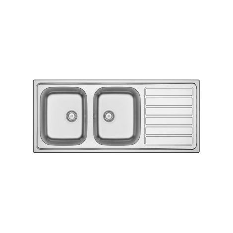 LAVELLO INOX 116X50 SX 1162IRB SALDATA