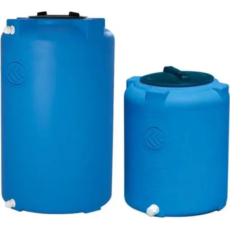 Serbatoio cilindrico verticale 500 LT per stoccaggio di acqua a pressione atmosferica, polietilene CORDIVARI