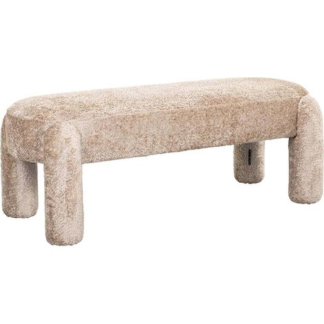 Banc design Holly mouton naturel - Beige doux (1/4)