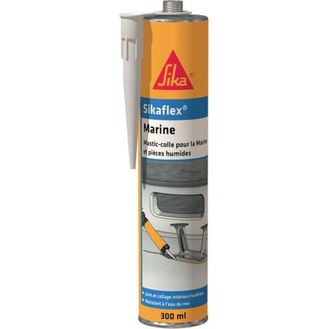 Sika – Colle mastic marine souple 300ml – Pour bois, aluminium, acier inox – Résistance au vieillissement – Joints d’étanchéité