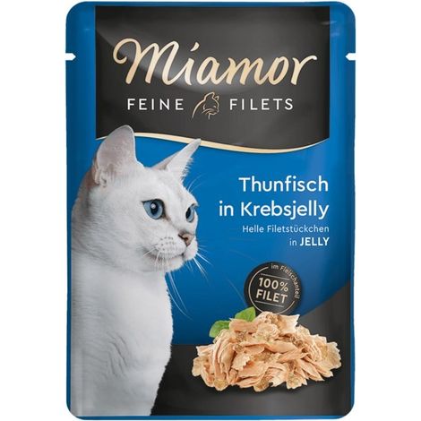 Miamor Filets Thunfisch in Krebsgelee - Thunfisch in Krabbengelee 100g