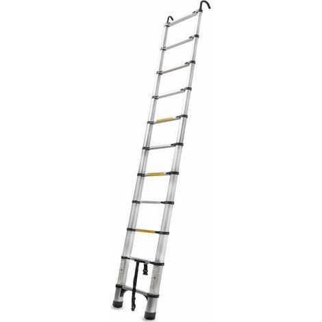 Escalera telescópica - INNOVAGOODS - 3,2 m - 10 peldaños - Aluminio - 150 kg
