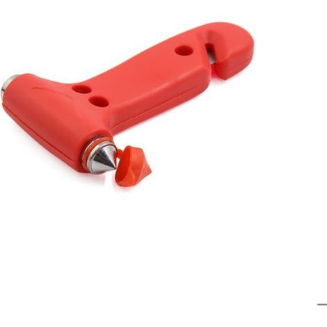 Découpe pare-brise Sécurité Marteau Solide Voiture Fenêtre Breaker Cutter Outils d'évacuation d'urgence Rouge 1pcs (1/4)