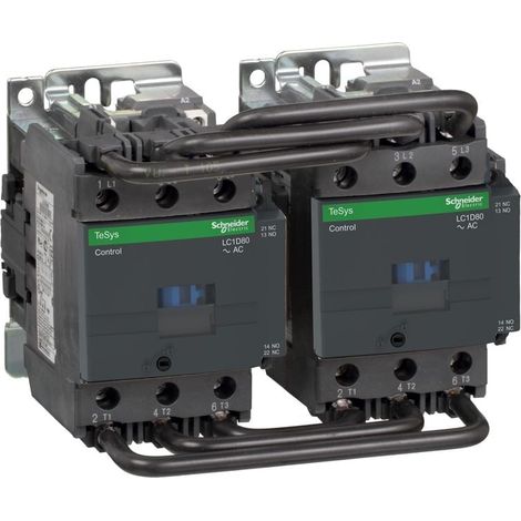 Contattore invertitore 3P 80A AC-3 440V bobina 110Vca - LC2D80F7