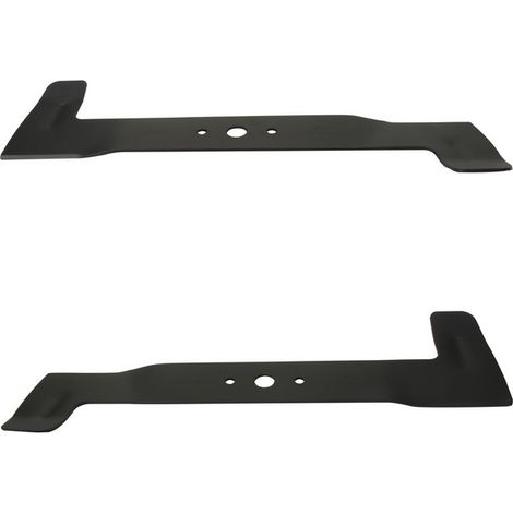 Castelgarden – Pack de 2 lames de tondeuse 46 cm – Lame soufflante pour tracteur tondeuse – Diamètre trou central 18.5 mm – Entraxe 65 mm