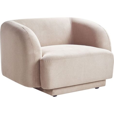 Poltrona Glam Art Deco con Braccioli Tessuto Tortora Skjanes