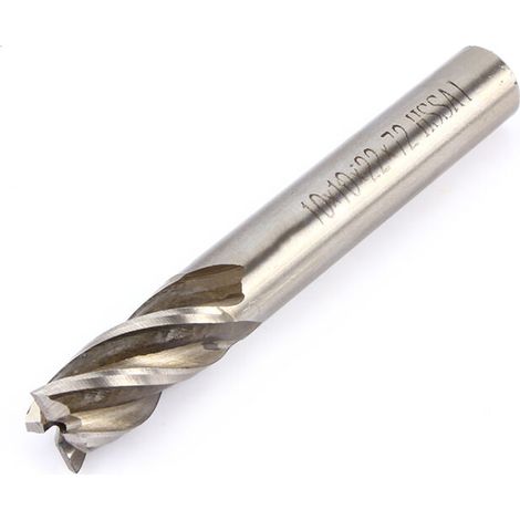 Jeffergarden ‌Fraise HSS 4‑12mm‌ ‌4 dents queue droite CNC‌ pour perceuse métal aluminium (1/5)