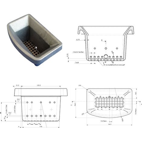 BRACIERE IN GHISA PER STUFA A PELLET ECOTECK RAVELLI 66141