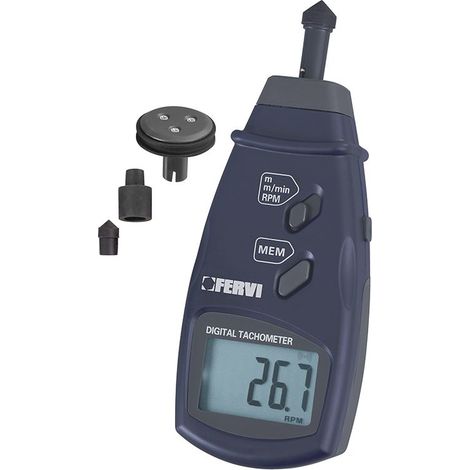 TACHYMETRE LCD NUMÉRIQUE À CONTACT COMPTE TOUR FERVI C069