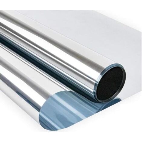 QORVA-Film de confidentialité pour fenêtre, film miroir sans tain, résistant à la chaleur et aux UV, protection de la vie privée pour fenêtres, bureau, maison, magasin 40 × 200 cm (1/5)