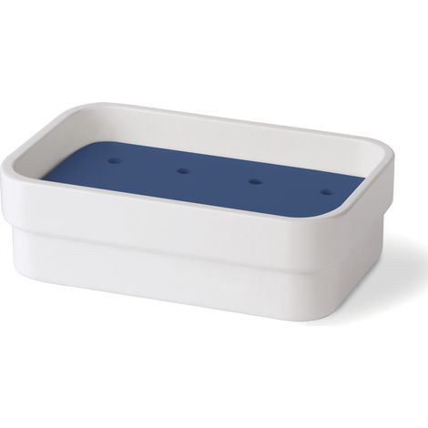 Lineabeta - Portasapone con griglia blu opaco