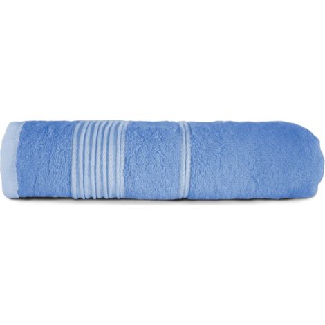50x90 cm großes Badetuch aus natürlicher Bambusfaser, blaue Farbe (1/5)