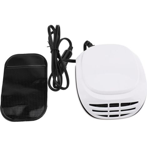 Jeffergarden Chauffage de voiture DC12V 120W, chauffage haute efficacité, ventilateur de dégivrage de pare-brise portable haute performance, adapté à l'hiver-DOU