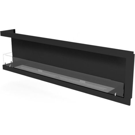 Cheminée BIOETHANOL MURALE 200 CM coin gauche (1/3)