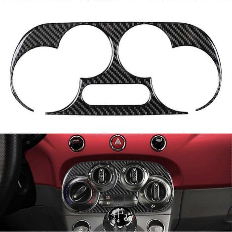 Apportez une touche de luxe à votre Fiat 500 (2012-2015) grâce à la finition en fibre de carbone réalisée à la main pour la console de climatisation. Un ajustement parfait et un style élégant. (1/5)