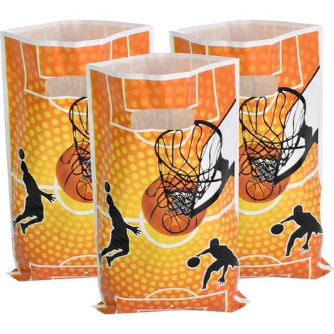 30 Stück Geburtstagstüten Basketball-Sparschwein-Taschen Geschenktüten für Kinder für Süßigkeiten Snacks Kekse Souvenirs Geburtstag Hochzeit (1/5)