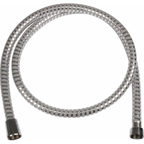 Flexible de douche 28266000 1,60 m – Plastique chromé – Anti-pliure – Raccord G ½ pour douchettes standards - match1 (1/5)