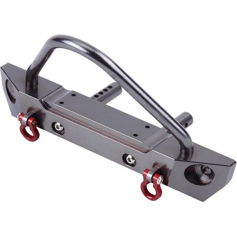 Pare-chocs avant en alliage d'aluminium pour voiture radiocommandée Axial SCX10 Jeep Wrangler 1/10 (1/5)