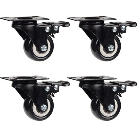 4 Swivel Casters 50mm Furniture Casters Transport Wheels, 50 kg per caster - Type 2 (1/5)