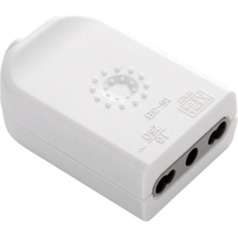 PRESA BIPASSO 2P+T BIANCO FIG.1- ELECTRALINE 3PMARK- 25,0 pz