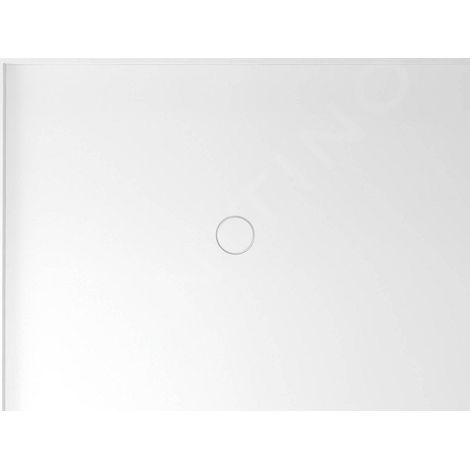 Receveur de douche rectangulaire en marbre de culture MIRAI, 120x90x1,8cm, gauche, blanc (1/5)