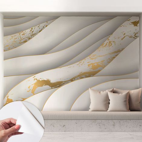 Papier peint autocollant Mural avec colle pour salon et chambre Décoration murale rapide Motifs dynamiques 208x146 cm (1/5)