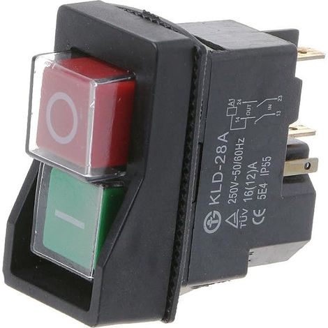 KLD-28A Interrupteur magnétique étanche Bouton Poussoir Anti-déflagrant Commutateurs 220V IP55 (1/5)