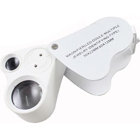 1 loupe de bijoux 30 x 60 x avec loupe d'éclairage LED (1/5)