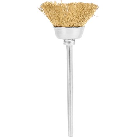 Brosse de nettoyage en laiton pour embout de perceuse, tête de polissage pour ongles, accessoire de manucure doré (1/5)