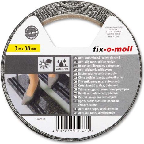 Awtools NONSLIP Antirutschband schwarz 38 mm x 3 m