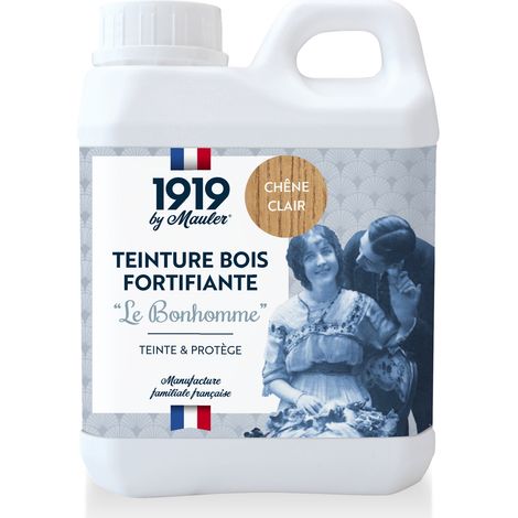 Teinture meuble et parquet bois - 2,5L Chêne Clair - Qualité air A+ - Teinture Le Bonhomme 1919 by Mauler