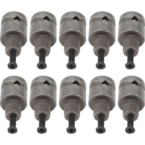 Adaptateur clé à chocs carré 10 pièces filetage G1/2 acier carbone professionnel (1/5)