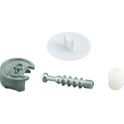 Conjunto excéntrico tapa D25 blanco - 8 piezas - Vynex