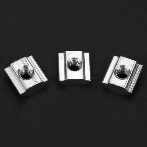 Lot de 50 écrous coulissants en acier au carbone pour profilé aluminium série 20, accessoires M3x10x5 mm (1/5)