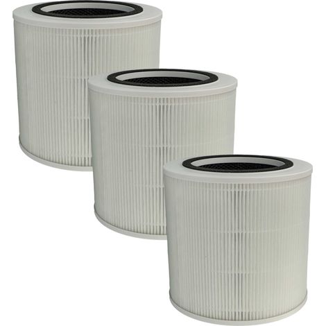 vhbw 3x filtro aria compatibile con Medion MD10171 purificatore d'aria - filtro combinato prefiltro + HEPA + carbone attivo