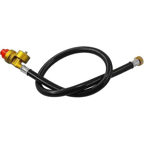 Régulateur de rechange pour réchaud de camping portable à gaz propane/butane de 66 cm (26 pouces) avec tuyau, compatible avec les bouteilles jetables de 450 g (1 lb). (1/5)