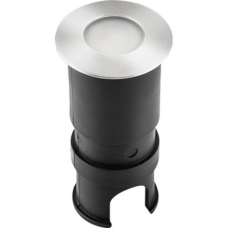 Spot Encastrable Extérieur de Sol Rond LED 24V D45 3W IP65 Aluminium Hors Transfo ZAMBELIS - Blanc chaud - 3000K (1/2)