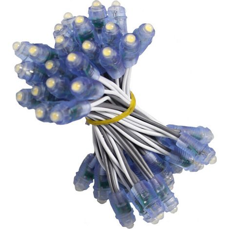 Punto Luce Led Interno Kit 50pz Effetto Cielo Stellato Luce Fredda 12V Incasso (1/2)