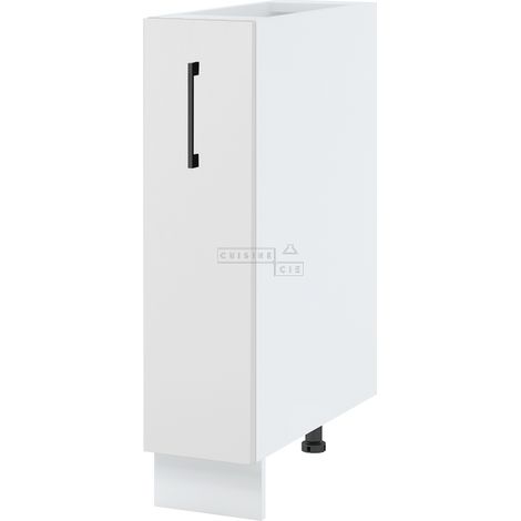 Meuble range épice Lovia Blanc Mat L 20 cm - Porte avec poignée apparente   White (1/2)