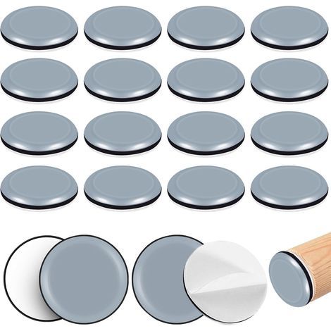 20 Patins en Téflon Autocollants Ronds Ø20mm pour Meubles - Protection Efficace du Parquet, Carrelage et Stratifié (1/5)