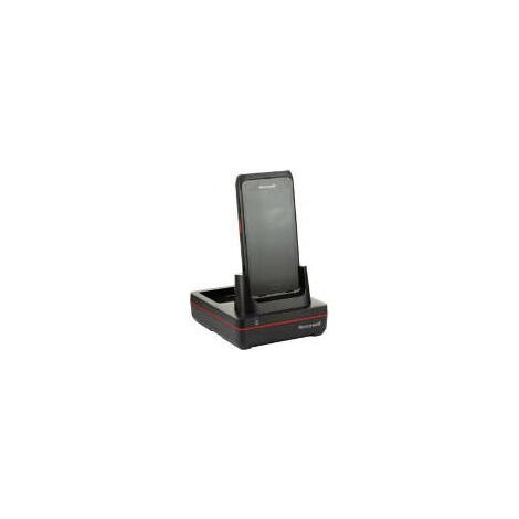 Base de carga y comunicación USB Honeywell CT40 para un dispositivo y una batería de repuesto, color negro