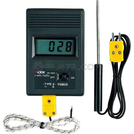 INDICADOR MEDIDOR DIGITAL DE TEMPERATURA DE BOLSILLO PORTÁTIL SONDAS FERVI T054 (1/2)