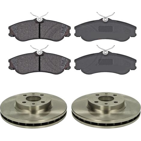 KIT FRENI ANTERIORI compatibile con CITROEN XSARA PICASSO - DISCHI + PASTIGLIE OEM: FDB1477, FDB4066 / 17336 , 17338 , 15841 /SOSTITUZIONE DIRETTA/BASSA POLVERE/SILENZIOSO (1/5)
