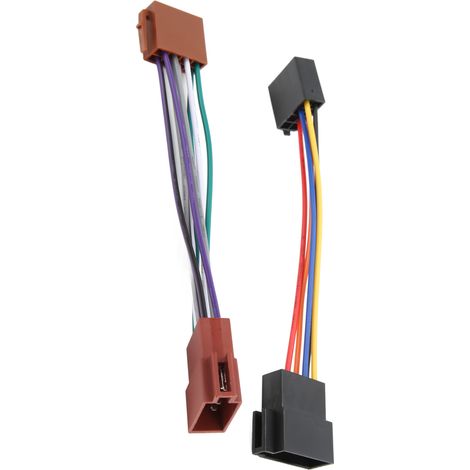 Connecteur fil radio ISO 16 broches femelle adaptateur faisceau câblage mâle vers femelle pour autoradio stéréo (1/5)