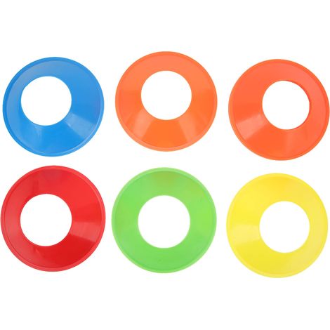 Lot de 10 cônes de sport pour football, soccer et exercices d'agilité, marqueurs de terrain de jeu (1/5)