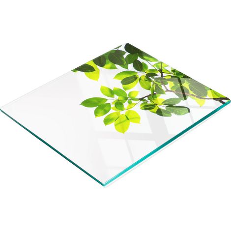 Planche décorative multifonctionnelle pour cuisine, feuilles en verre trempé, 60 x 52 cm (1/5)